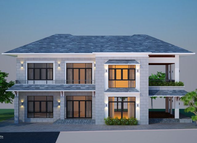 Biệt thự tân cổ điển - Phối cảnh thiết kế 2