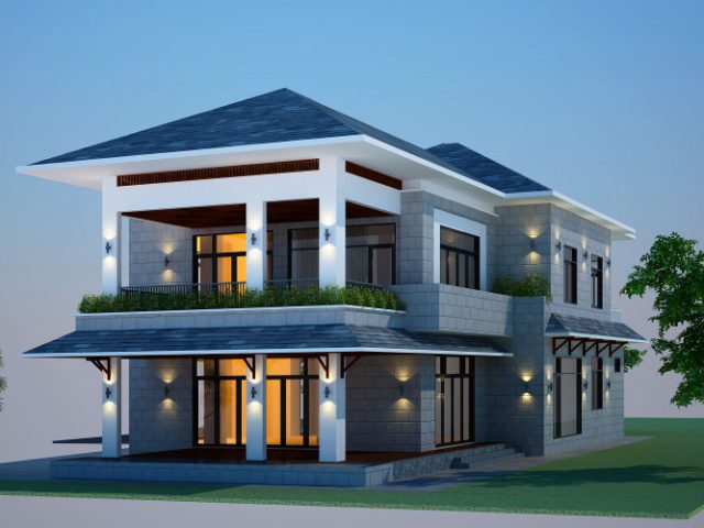 Biệt thự tân cổ điển - Phối cảnh thiết kế 4