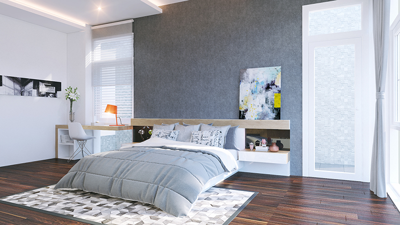 Thiết kế nhà phố hiện đại diện tích 15x7m - Phối cảnh thiết kế 4