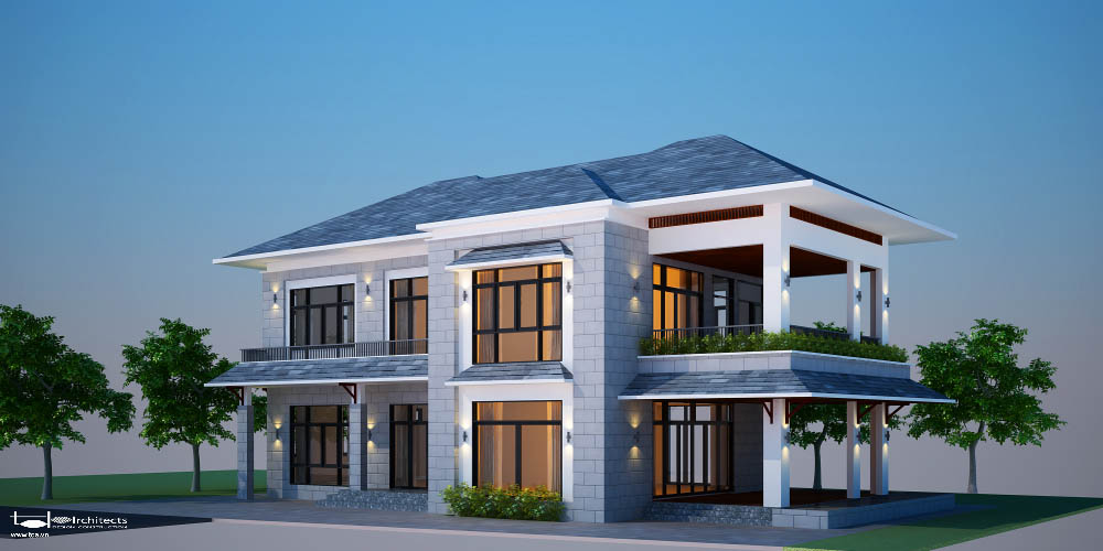 Biệt thự tân cổ điển - Phối cảnh thiết kế 1
