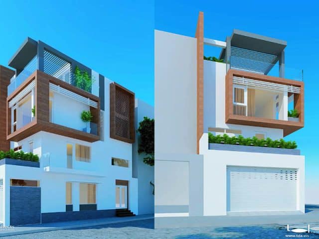 Thiết kế nhà phố 2 mặt tiền 5x10m