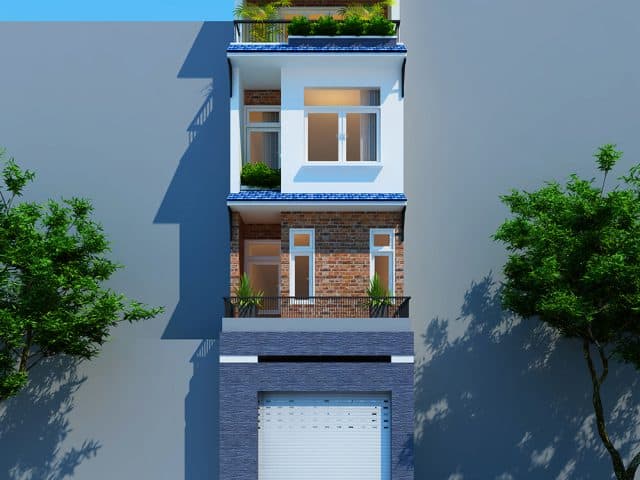 Thiết kế nhà phố diện tích nhỏ 4x12m