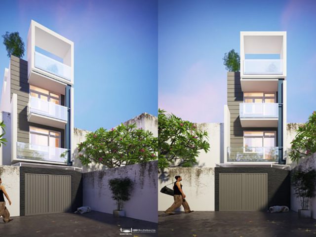 Thiết kế nhà phố hiện đại diện tích 4x15m