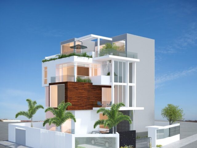 Thiết kế văn phòng công ty 4 tầng tại Quận 7